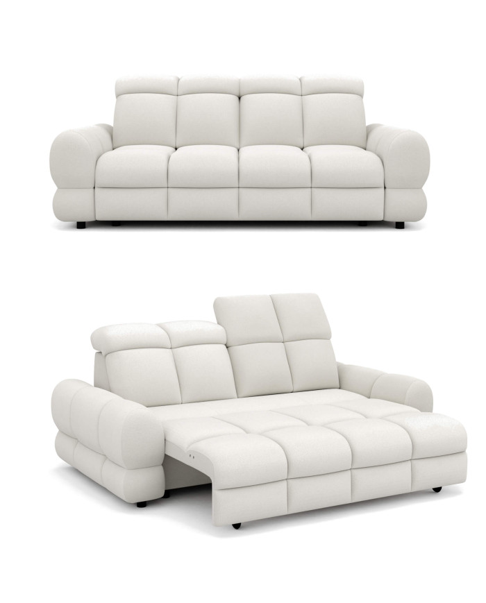 Sofa Tollo 3E, elektrycznie wysuwane siedzisko, regulowane zagłówki, Wersal