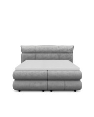 Łóżko kontynentalne Carmelo 180x200 cm, boxspring, tapicerowane, materace, pojemniki, Wersal