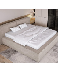 Łóżka tapicerowane DOHA 160x200 cm, stelaż, pojemnik, Wersal