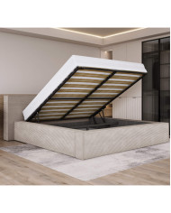 Łóżka tapicerowane DOHA 180x200 cm, stelaż, pojemnik, Wersal