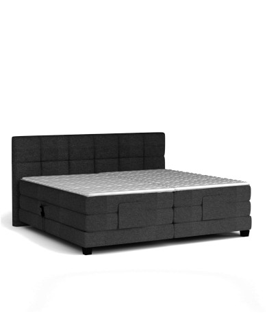 Łóżko kontynentalne Eagle 160x200 cm, boxspring, elektrycznie regulowane, tapicerowane, materace, Wersal