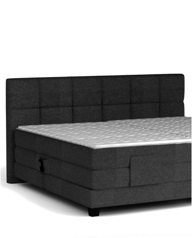 Łóżko kontynentalne Eagle 160x200 cm, boxspring, elektrycznie regulowane, tapicerowane, materace, Wersal