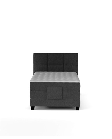 Łóżko kontynentalne Eagle 100x200 cm, boxspring, elektrycznie regulowane, tapicerowane, materac, Wersal