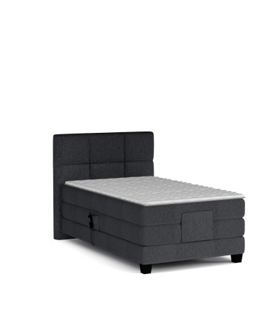 Łóżko kontynentalne Eagle 120x200 cm, boxspring, elektrycznie regulowane, tapicerowane, materac, Wersal
