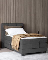 Łóżko kontynentalne Eagle 120x200 cm, boxspring, elektrycznie regulowane, tapicerowane, materac, Wersal