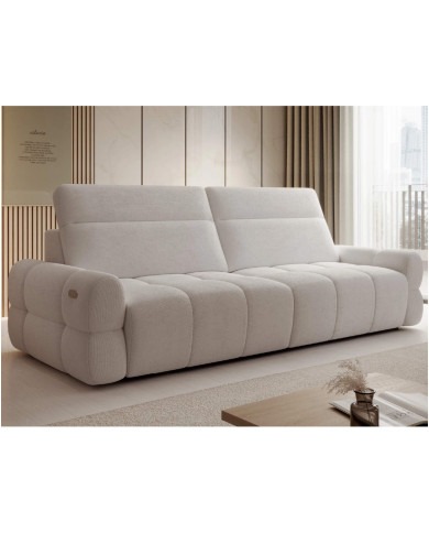 Bigsofa Mateo, elektrycznie wysuwane siedzisko, regulowane zagłówki, Wersal