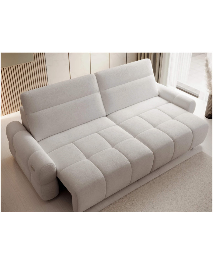 Bigsofa Mateo, elektrycznie wysuwane siedzisko, regulowane zagłówki, Wersal