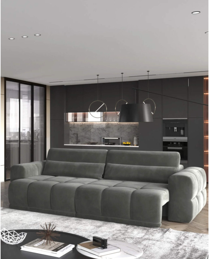 Sofa Lagos 2E, elektrycznie wysuwane siedzisko, regulowane manualnie oparcia, Wersal