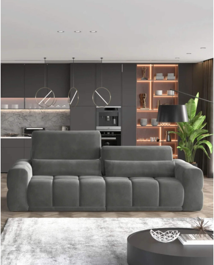 Sofa Lagos 2E, elektrycznie wysuwane siedzisko, regulowane manualnie oparcia, Wersal
