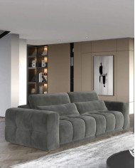 Sofa Lagos 2E, elektrycznie wysuwane siedzisko, regulowane manualnie oparcia, Wersal