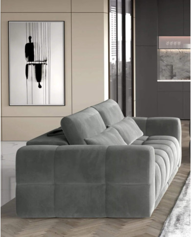 Sofa Lagos 3E, elektrycznie wysuwane siedzisko, regulowane manualnie oparcia, Wersal