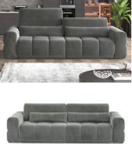 Sofa Lagos 3E, elektrycznie wysuwane siedzisko, regulowane manualnie oparcia, Wersal