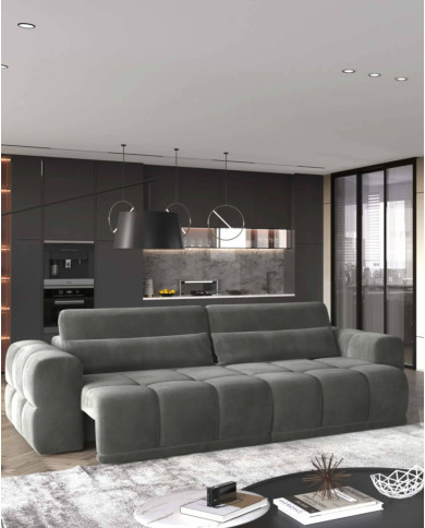 Sofa Lagos 3E, elektrycznie wysuwane siedzisko, regulowane manualnie oparcia, Wersal