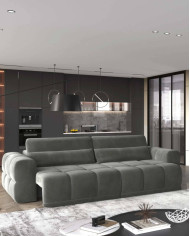 Sofa Lagos 3E, elektrycznie wysuwane siedzisko, regulowane manualnie oparcia, Wersal
