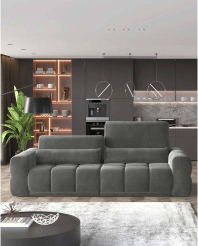 Sofa Lagos 3E, elektrycznie wysuwane siedzisko, regulowane manualnie oparcia, Wersal