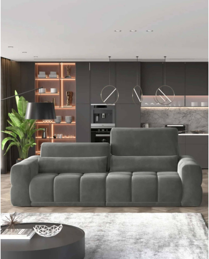 Sofa Lagos 3E, elektrycznie wysuwane siedzisko, regulowane manualnie oparcia, Wersal