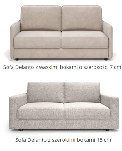 Sofa Delanto 160, włoska funkcja spania, COMFORTEO