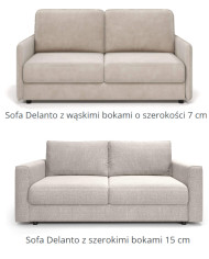 Sofa Delanto 160, włoska funkcja spania, COMFORTEO