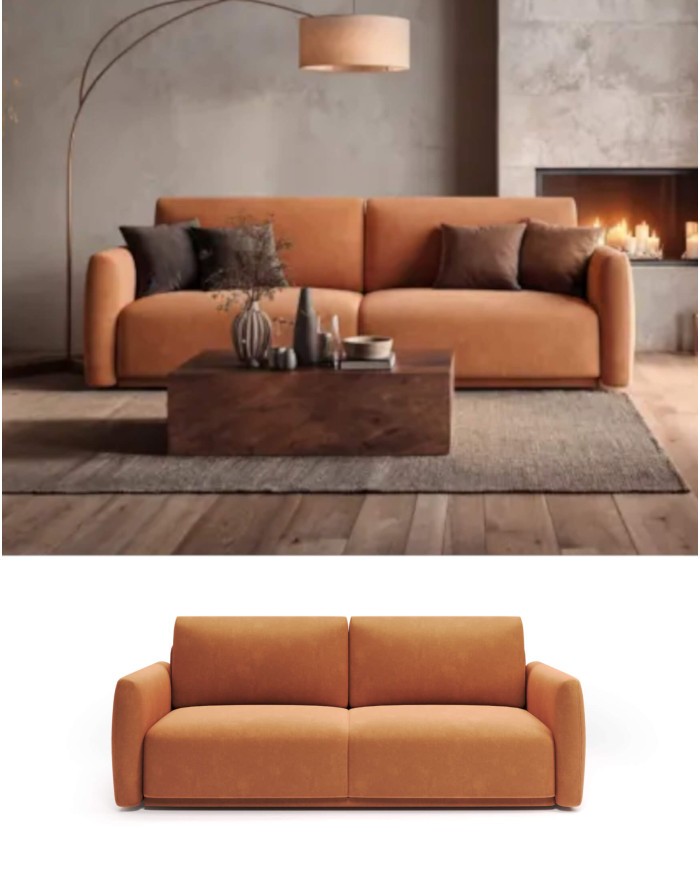 Sofa Navone, funkcja spania, pojemnik, COMFORTEO