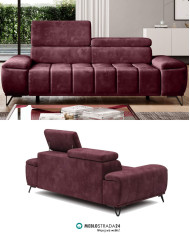 Sofa Palladio 2, regulowane zagłówki, Wersal