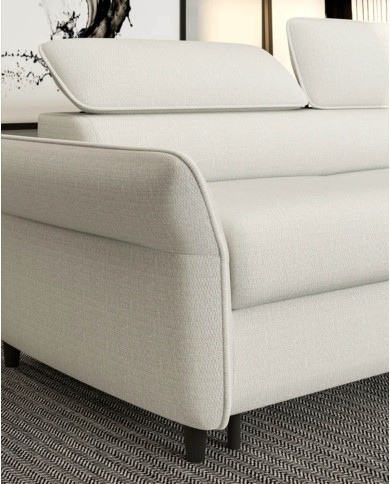 Sofa Manzo 120, włoska funkcja spania, materac, regulowane zagłówki, Wersal
