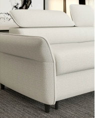 Sofa Manzo 140, włoska funkcja spania, materac, regulowane zagłówki, Wersal
