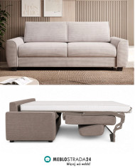 Sofa Monza 160, włoska funkcja spania, materac, Wersal