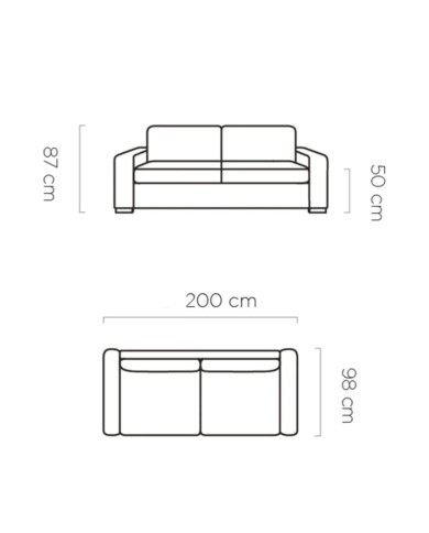 Sofa Vanilla 140, włoska funkcja spania, materac, Wersal