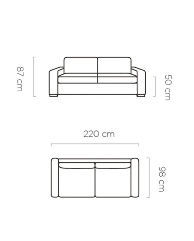 Sofa Vanilla 160, włoska funkcja spania, materac, Wersal
