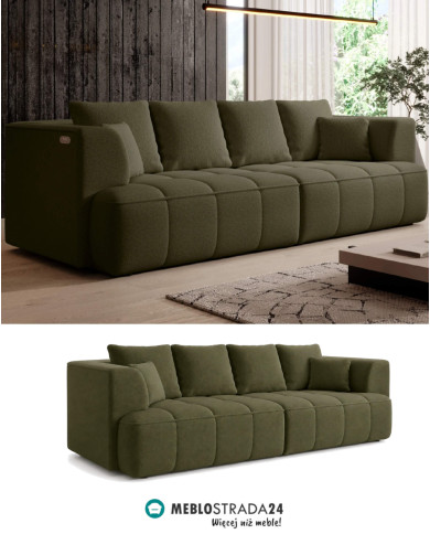 Bigsofa Albio, elektrycznie wysuwane siedzisko, Wersal