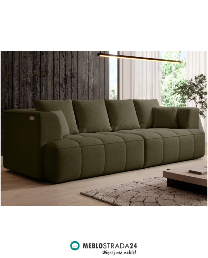 Bigsofa Albio, elektrycznie wysuwane siedzisko, Wersal