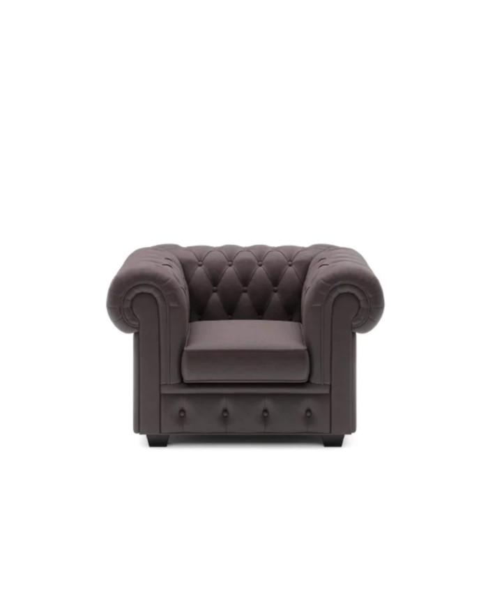 Fotel Chesterfield, pikowany, Wersal