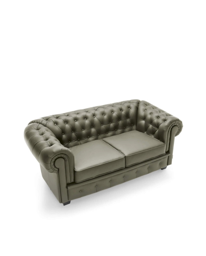 Sofa Chesterfield 2, skóra naturalna, Wersal