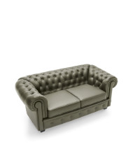 Sofa Chesterfield 2, skóra naturalna, Wersal