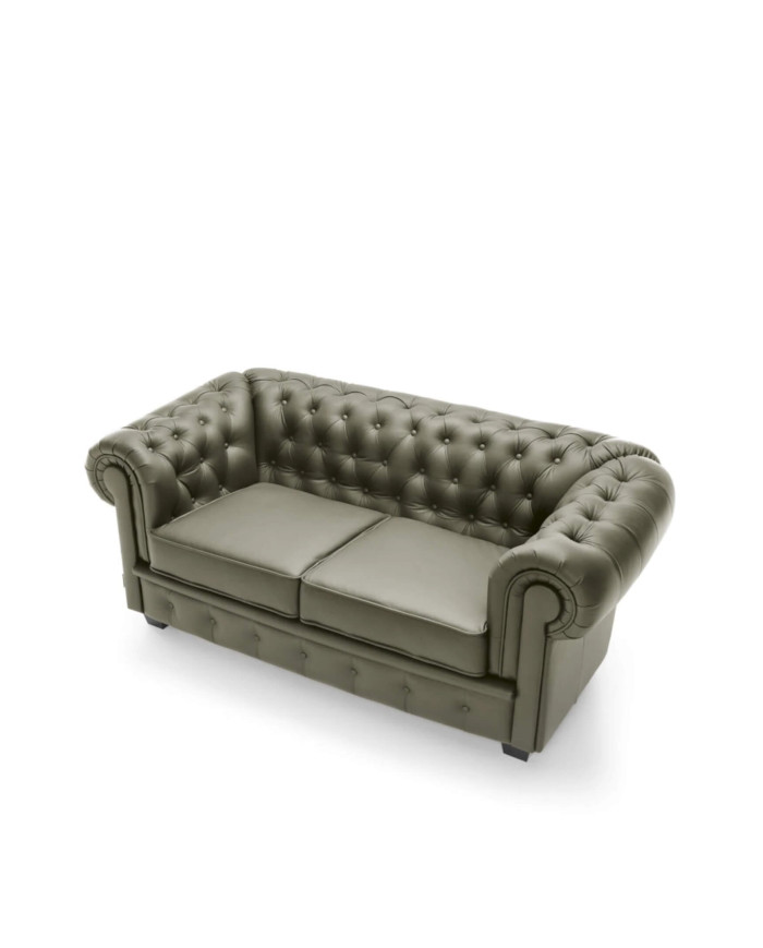 Sofa Chesterfield 2, skóra naturalna, Wersal