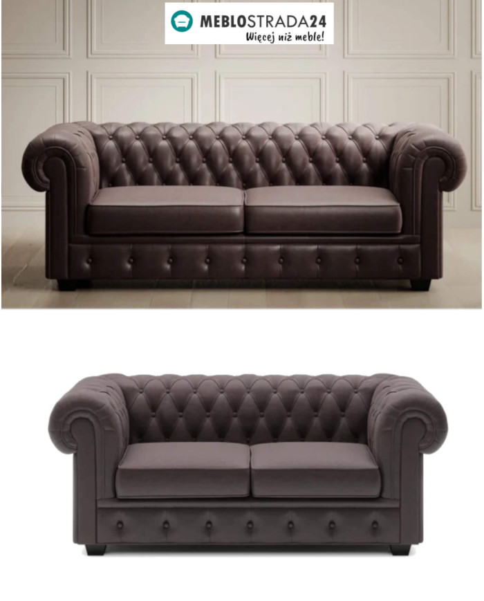 Sofa Chesterfield 3, pikowana, Wersal