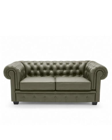 Sofa Chesterfield 3, skóra naturalna, Wersal