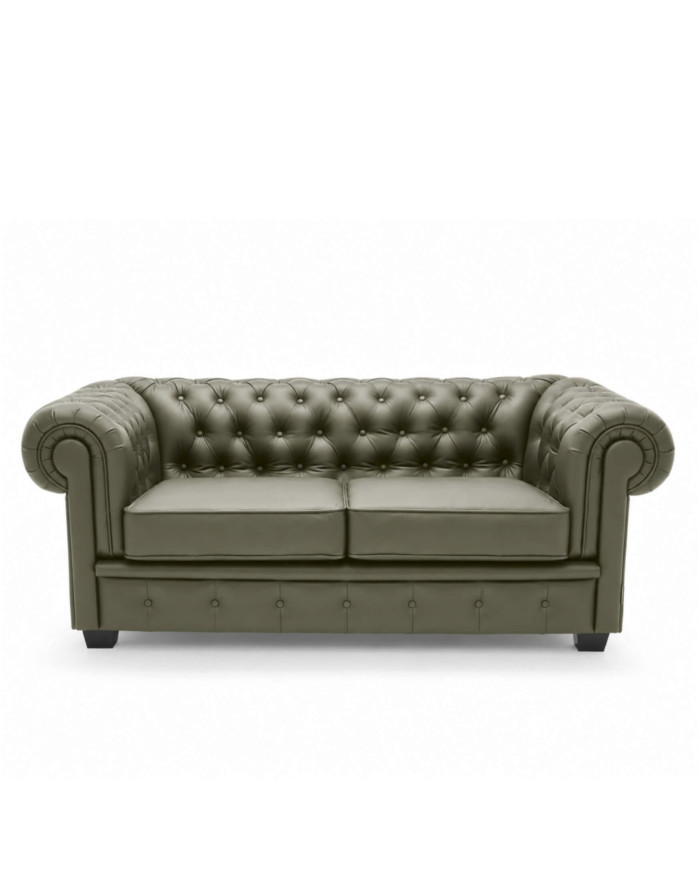 Sofa Chesterfield 3, skóra naturalna, Wersal