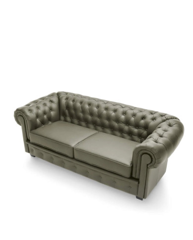 Sofa Chesterfield 3, skóra naturalna, Wersal
