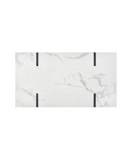 Ława Blanca, biały marmur/czarny-4