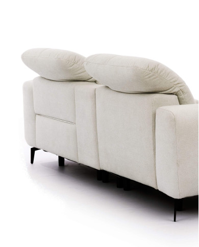 Sofa Este 1B+PANEL P+1BP REC, recliner, schowek, regulowane zagłówki, Stagra
