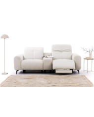 Sofa Este 1B+PANEL P+1BP REC, recliner, schowek, regulowane zagłówki, Stagra
