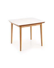 Stół Bradley, dąb lefaks/biały mat, rozkładany-1