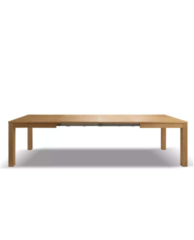 Stół rozkładany Napoli NE-99, dąb lity, 2 wkłady powiększające, 160-300/90/76 cm, Dąb olejowany, SIUDY