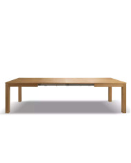 Stół rozkładany Napoli NE-99, dąb lity, 2 wkłady powiększające, 160-300/90/76 cm, Dąb olejowany, SIUDY