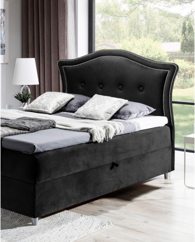 Łóżko kontynentalne Wenecja 180x200, tapicerowane, materac, topper-5 Łóżko kontynentalne Wenecja 180x200, tapicerowane, materac, topper-5