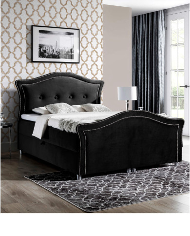 Łóżko kontynentalne Wenecja Lux 120x200, tapicerowane, materac, topper-7 Łóżko kontynentalne Wenecja Lux 120x200, tapicerowane, materac, topper-7