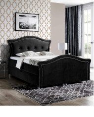 Łóżko kontynentalne Wenecja Lux 120x200, tapicerowane, materac, topper-7