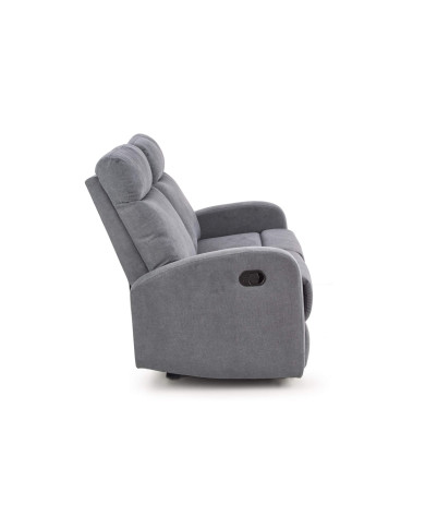 Sofa Oslo 2S zestaw wypoczynkowy, popielaty, wysuwany podnóżek, HALMAR Sofa Oslo 2S zestaw wypoczynkowy, popielaty, wysuwany podnóżek, HALMAR
