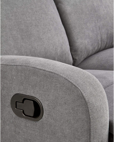 Sofa Oslo 2S zestaw wypoczynkowy, popielaty, wysuwany podnóżek, HALMAR Sofa Oslo 2S zestaw wypoczynkowy, popielaty, wysuwany podnóżek, HALMAR